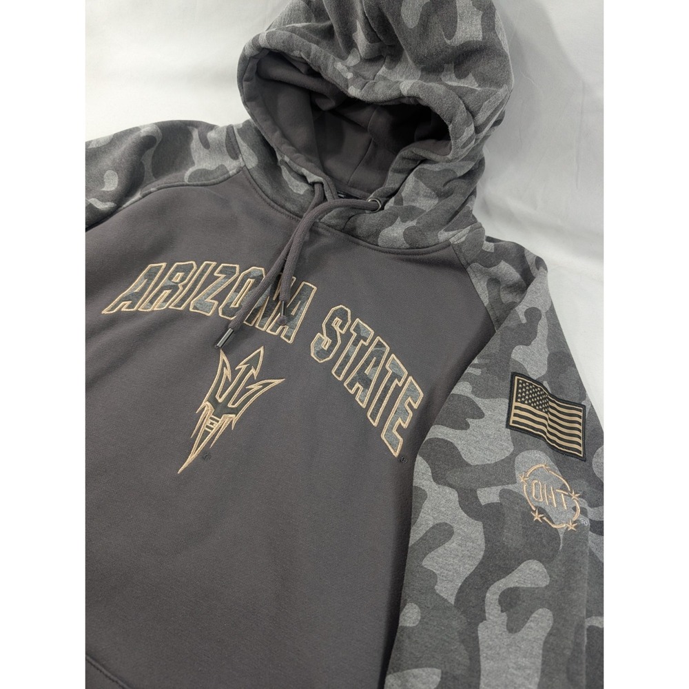 Colosseum Athletics Arizona State University Heavy OHT Military Camo Hoodie XL